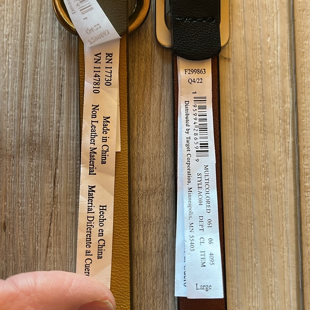 Universal Thread 2 Pack Reversible Belts Size Large - Picture 5 of 10